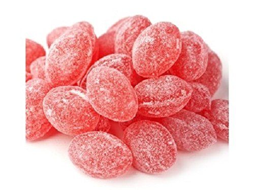 Sanded Raspberry Drops Old Fashioned Hard Candy 2 pounds Claey&#39;s Candies