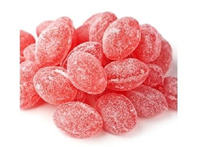 Sanded Raspberry Drops Old Fashioned Hard Candy 2 pounds Claey&#39;s Candies