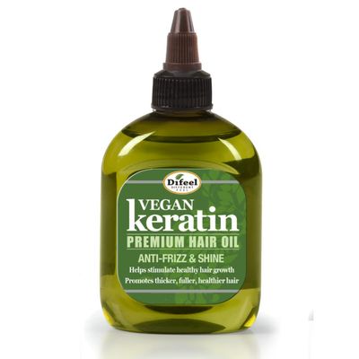 Difeel Vegan Keratin Premium Hair Oil - Anti Frizz Shine 7.1 oz.