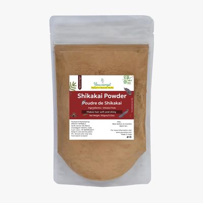 Yauvanya Shikakai (Acacia Concinna) Powder, Natural hair conditioner and nourisher - 100 gms