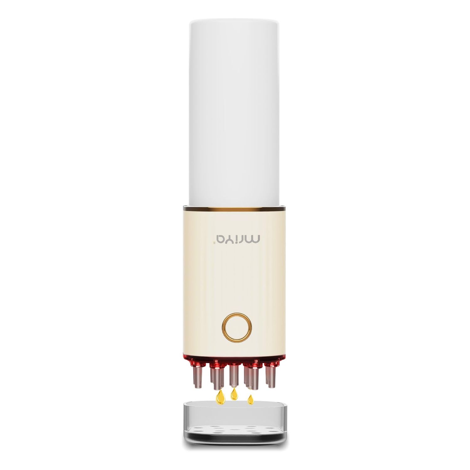 mriya Vibrating Scalp Massager Brush - 2 in 1 Hair Oil Applicator with 70ml Liquid Storage, Scalp Oil Applicator Head Massager