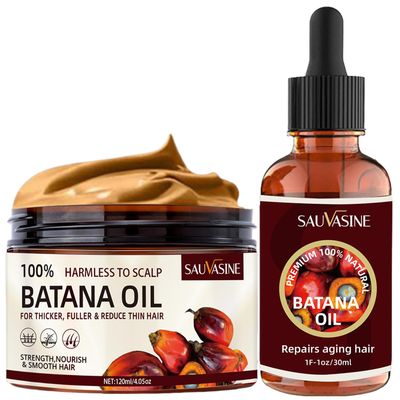 Cappuvini Batana Oil and Conditioner for Hair Growth, (4 oz1 fl oz) Organico Aceite de Batana para la Caida del Cabello, 100 Percent Pure Organic Batana Oil with Vitamin A, E, Rosemary, Argan Oil