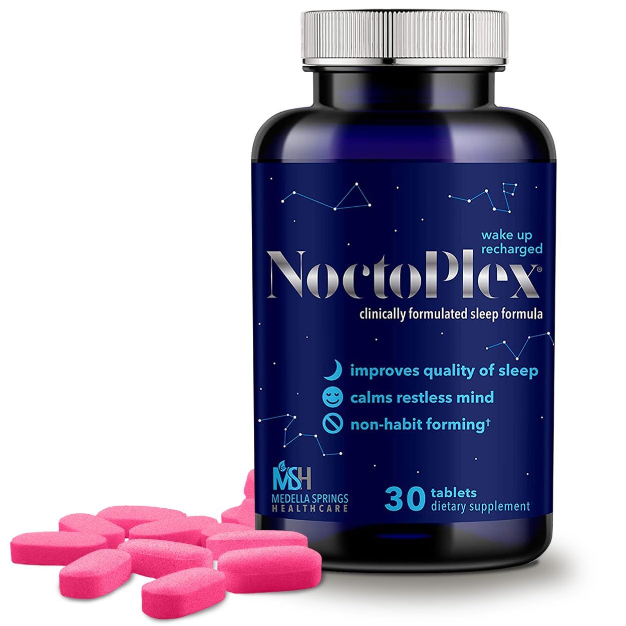 Sleep Aid 30 Tabs - 100 Drug Free Non-Habit-Forming Sleep Pills - Clinically Formulated Sleep Supplement wValerian Root for Sleep - Melatonin, Lemon Balm Valerian Root Sleep Aid