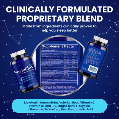 Sleep Aid 30 Tabs - 100 Drug Free Non-Habit-Forming Sleep Pills - Clinically Formulated Sleep Supplement wValerian Root for Sleep - Melatonin, Lemon Balm Valerian Root Sleep Aid