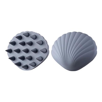 IOZO Silicone Hair Wash Brush, Hair Massage Comb,Soft Silicone Bristles, for Hair Growth, Dandruff Removal Wet Dry Scalp Care,Shower Hair Brush for Women Men Kids (Grey)