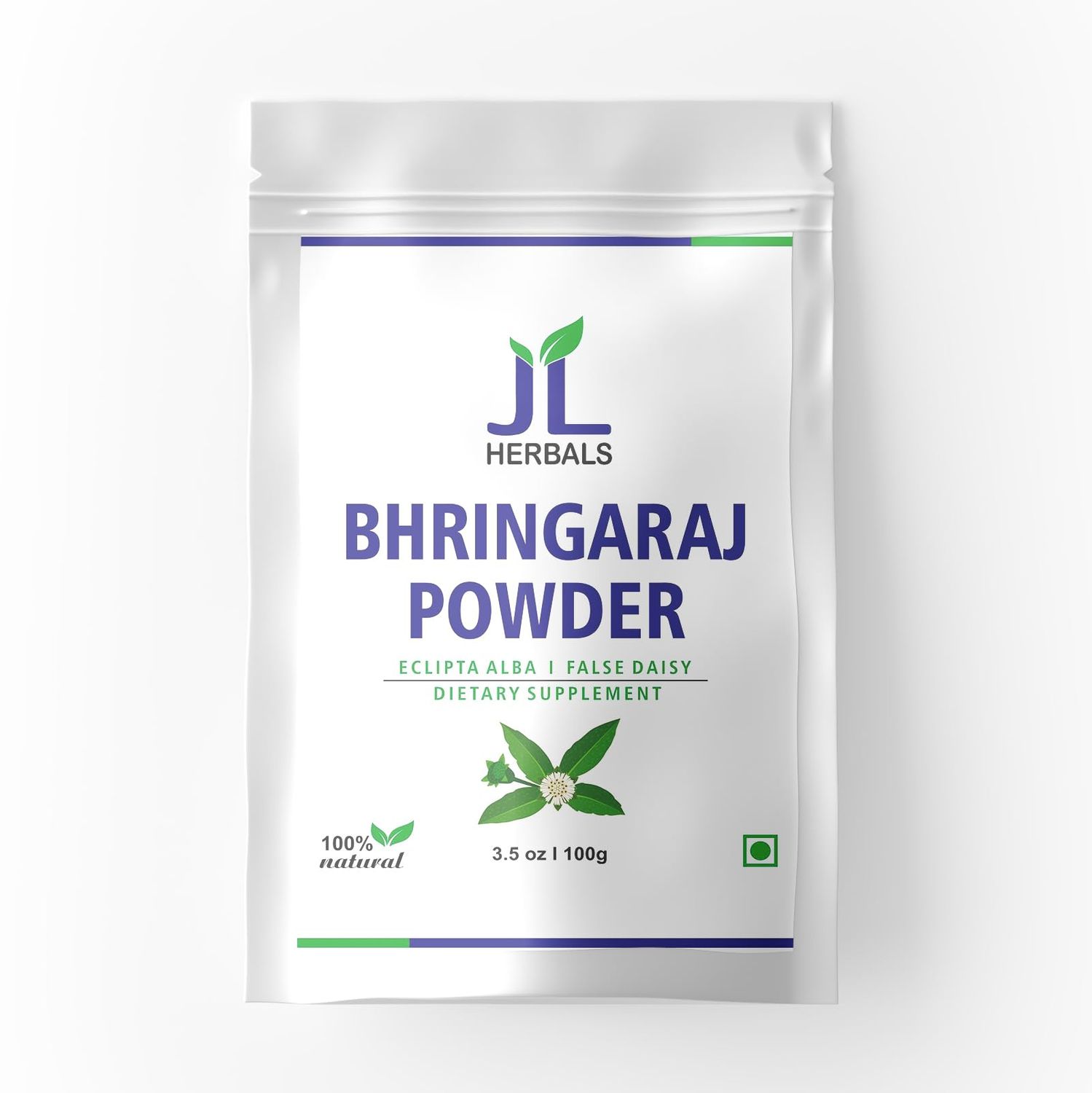 JL Herbal Pure Bhringraj Powder 100 Grams Pure Bhringaraj Eclipta Alba Powder Hair Growth