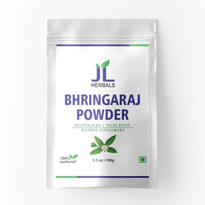 JL Herbal Pure Bhringraj Powder 100 Grams Pure Bhringaraj Eclipta Alba Powder Hair Growth