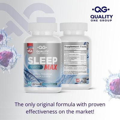 Sleep Support Supplement with Magnesium Oxide, Magnesium Citrate, Melatonin, GABA, Mucuna pruriens seed, L-Theanine and 5-HTP Non-Habit Forming Sleep Supplement, 60 Capsules, Made in USA.
