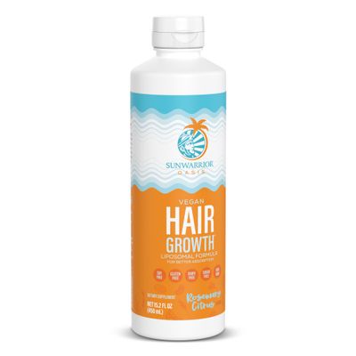 Rosemary Oil for Hair Growth Liquid with Biotin Omega 3 Curcumin Hyaluronic Acid Tocopherol Reduce Shedding Promote Hair Growth Improve Hair Density Scalp Hydration Citrus Flavor 15.2 fl oz Sunwarrior