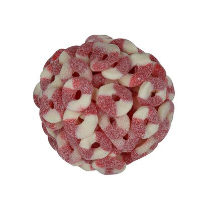 Smarty Stop Mini Sour Gummy Rings Candy GummiRoos (2 Pound (Pack of 1), Strawberry)