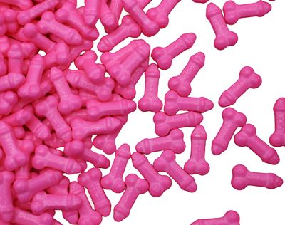 Little Naughty Pink Colored 8 Ounce Bag of candies For Bachellorette Parties-The Gift Funny Party Favor-funny Shaped Candy For Girls Trip