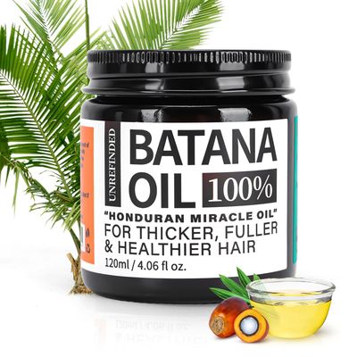 Fadelo Organic Batana Oil for Hair Growth, 100 Pure Batana from Honduras, Hair Treatment Oil for Thick and Strong Hair, 4 fl oz