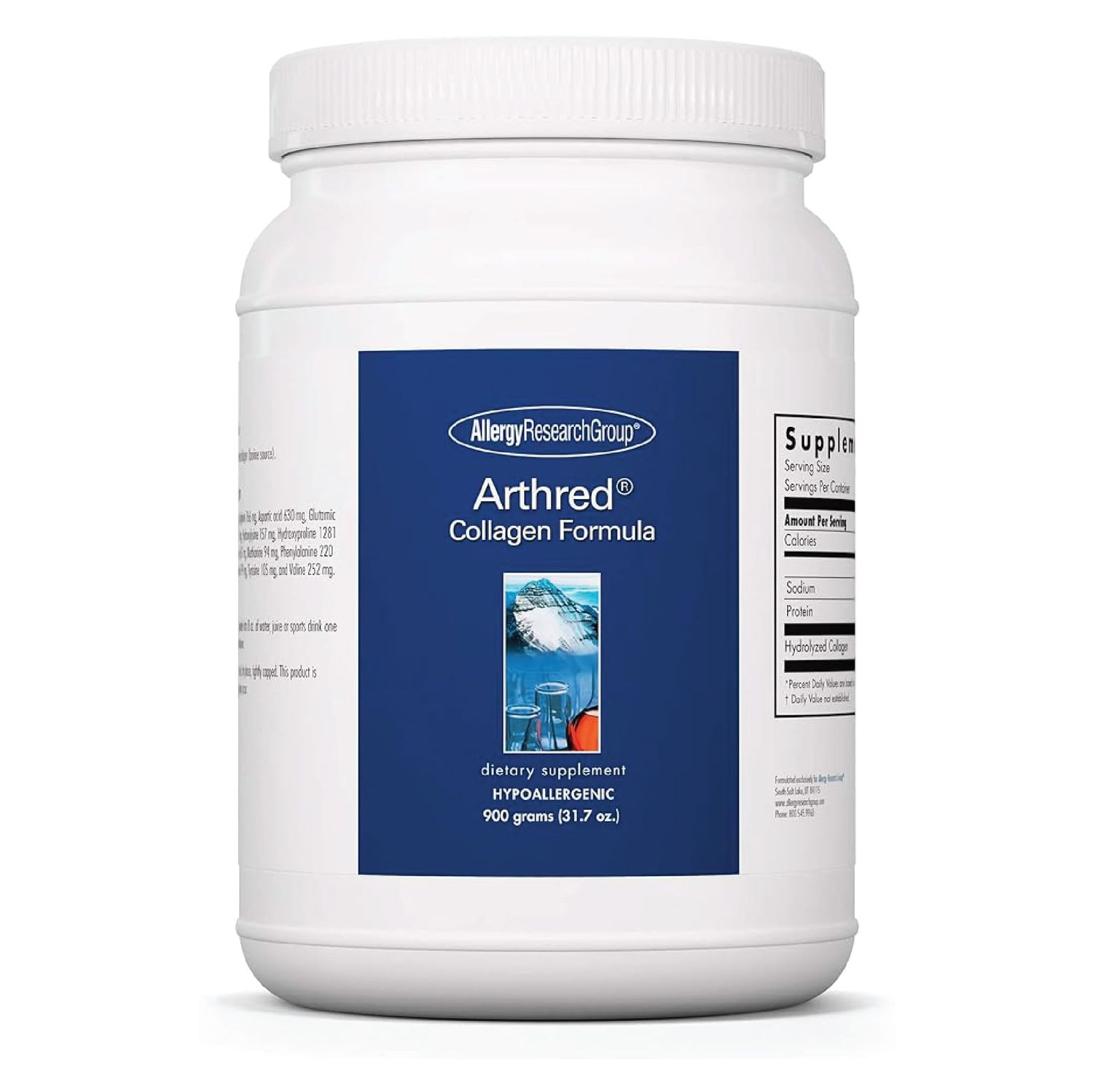 Allergy Research Group Collagen Powder for Men Women - Collagen Peptides, Arthred Supplement, Bovine Sourced, Arthred Powder, Collagen Formula, Hydrolyzed Collagen - 31.7 Oz