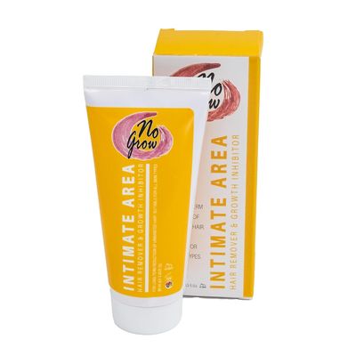 No Grow Intimate Area Hair Remover Growth Inhibitor - 90ml - Once a Week Underarm Bikini Hair Removal for Women and Men