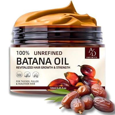 100 Unrefined Raw Batana Oil for Hair Growth Dr. Sebi Organic Pure from Honduras with Keratin, Coffee Extract Other Ingredients to Enhance Efficacy for Thicker, Strength (Botana Oil)