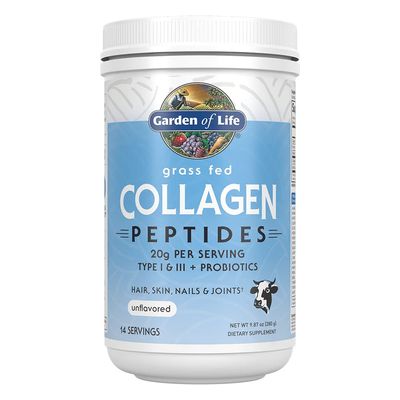 Garden of Life Grass Fed Collagen Peptides Powder Unflavored Collagen Powder for Women Men Hair Skin Nails Joints, Hydrolyzed Collagen Protein Supplements, Collagen for Women Men, 14 Servings