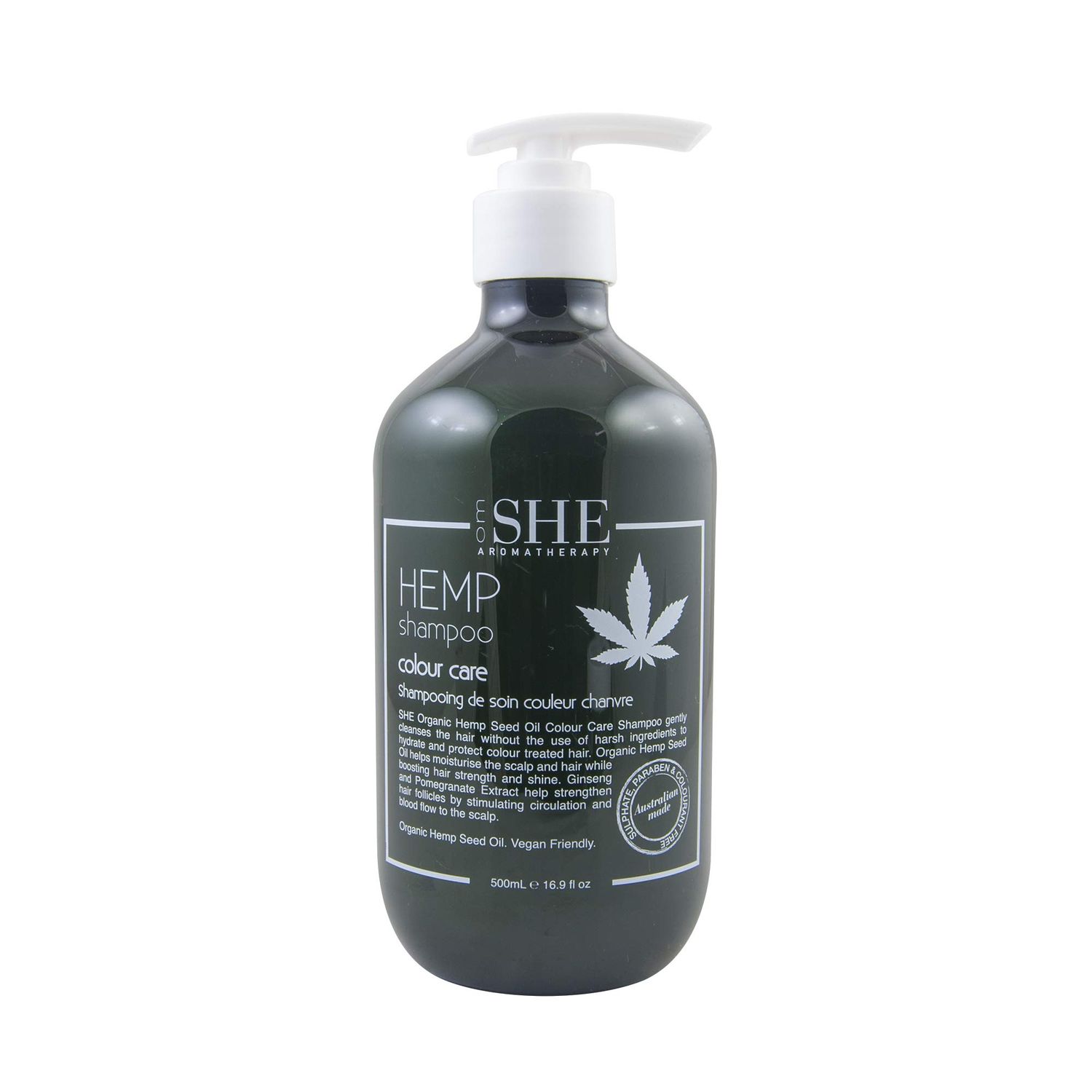 OM SHE Aromatherapy Hemp Seed Oil Shampoo - Color Care