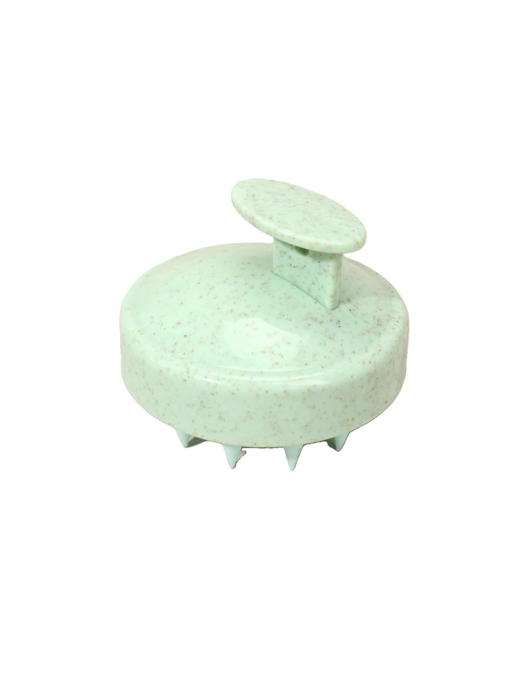 Scalp Massager, Portable Hand Massager, Scalp Exfoliator, Wheat Straw Hair Scalp Massager, Shampoo Brush for Hair Growth, Wet Dry Scalp Massager for Men and Women, Light Green