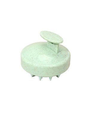 Scalp Massager, Portable Hand Massager, Scalp Exfoliator, Wheat Straw Hair Scalp Massager, Shampoo Brush for Hair Growth, Wet Dry Scalp Massager for Men and Women, Light Green