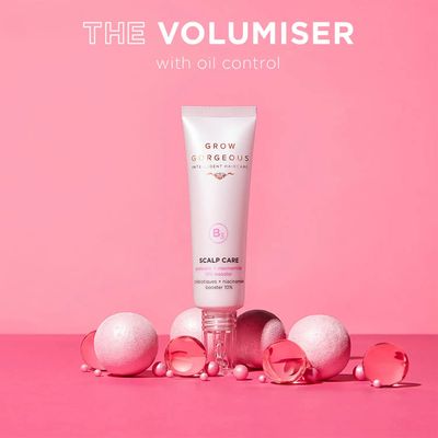Grow Gorgeous Scalp Care Prebiotic and Niacinamide 10 Booster - Volumizing Scalp Treatment with Vitamin B3 to Reduce Oiliness - Vegan