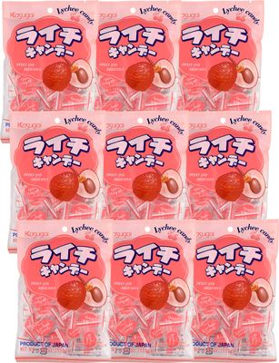Kasugai Lychee Candy 4.05oz (9 Pack)