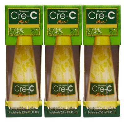 3 Bottles of Shampoo Cre-c Max for Hair Growth w Ppc50 - As Seen on Tv