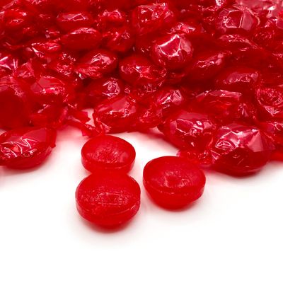 Cinnamon Discs Hard Candy - 2 Pound Bulk Pack (About 150 Count) - Individually Wrapped - Old-Fashioned Spicy-Sweet Red Candies for Office Bowls - Nostalgic Treat