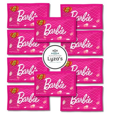 Jelly Belly Barbie Jelly Beans - Gift Pack of 10, 1 oz. Bags By Lyza&#39;s Sweets Treats