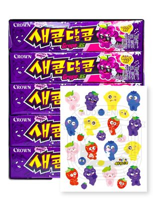 Crown Sweet and Sour Candy Grape Flavor 435g (29g X 15ea)
