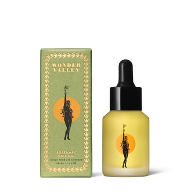 WONDER VALLEY - Rosemary Hair Oil Vegan, Cruelty-Free, Sulfate-Free Boosts Shine, Tames Frizz, and Strengthens Hair (1 fl oz 30 ml)