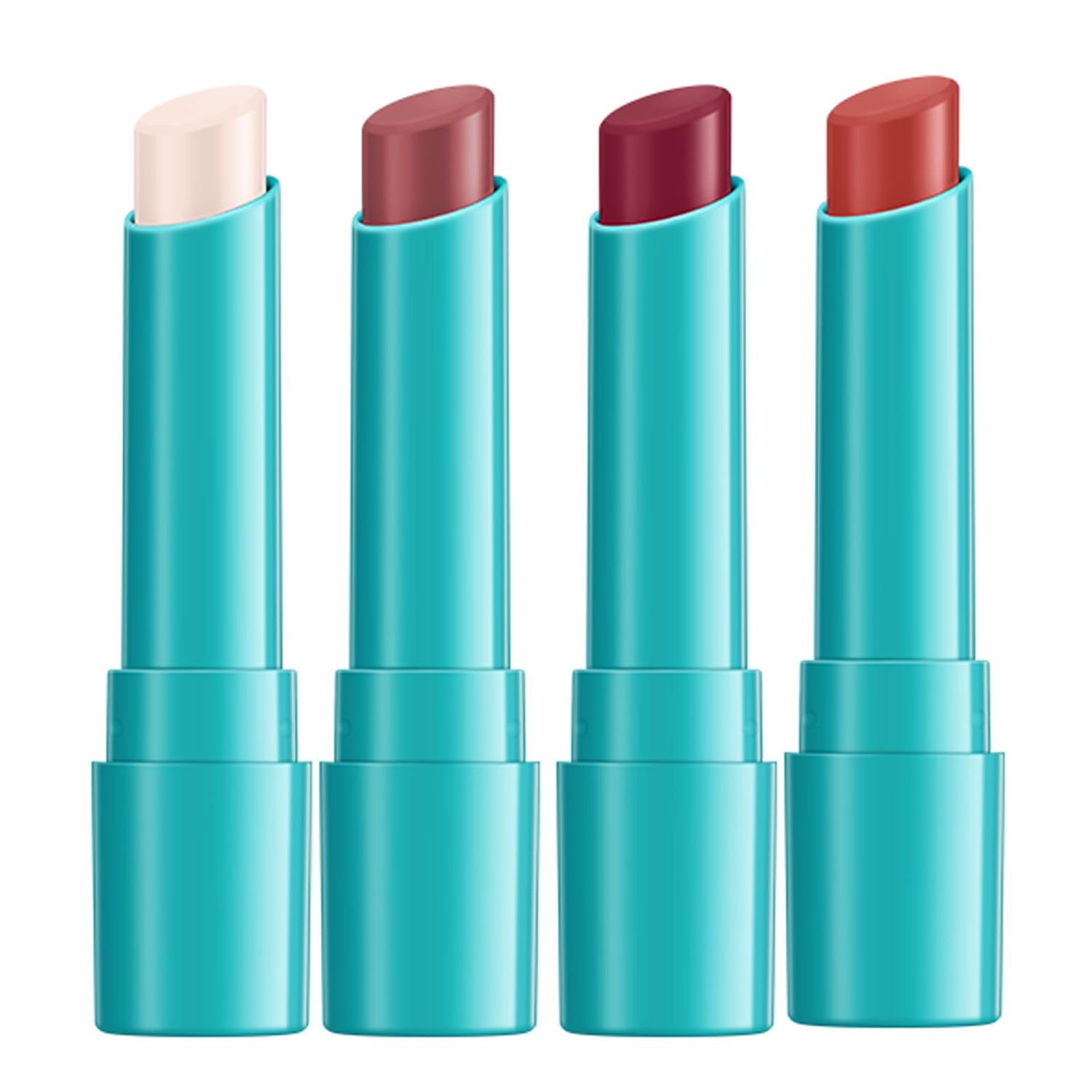 Riroenst 4Pcs Lip Tint Hydrating,Hydrating Tinted Lip Balm, Long-lasting Moisturizing Watery Lip Gloss Lipstick for Women and Girls