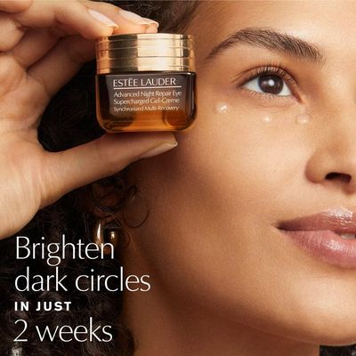 Este Lauder Advanced Night Repair Eye Supercharged Gel-Cream Synchronized Multi-Recovery Eye Cream for Dark Circles, 0.5 Fl Oz