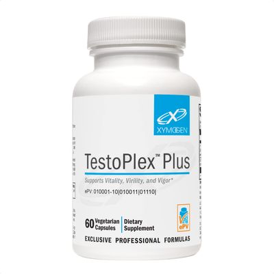 XYMOGEN TestoPlex Plus Testosterone Support for Men Women - Shilajit Eurycoma Longifolia Supplements - Help Promote Health Libido, Performance, Overall Vitality Cognition (60 Capsules)