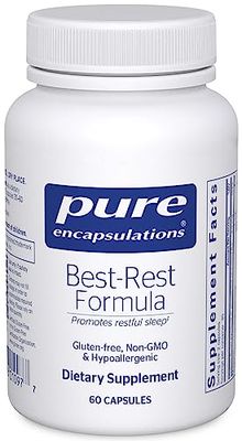 Pure Encapsulations Best-Rest Formula - Supports Restful Sleep - for Relaxation - Restful Sleep Supplement - Non-GMO Vegan - 60 Capsules