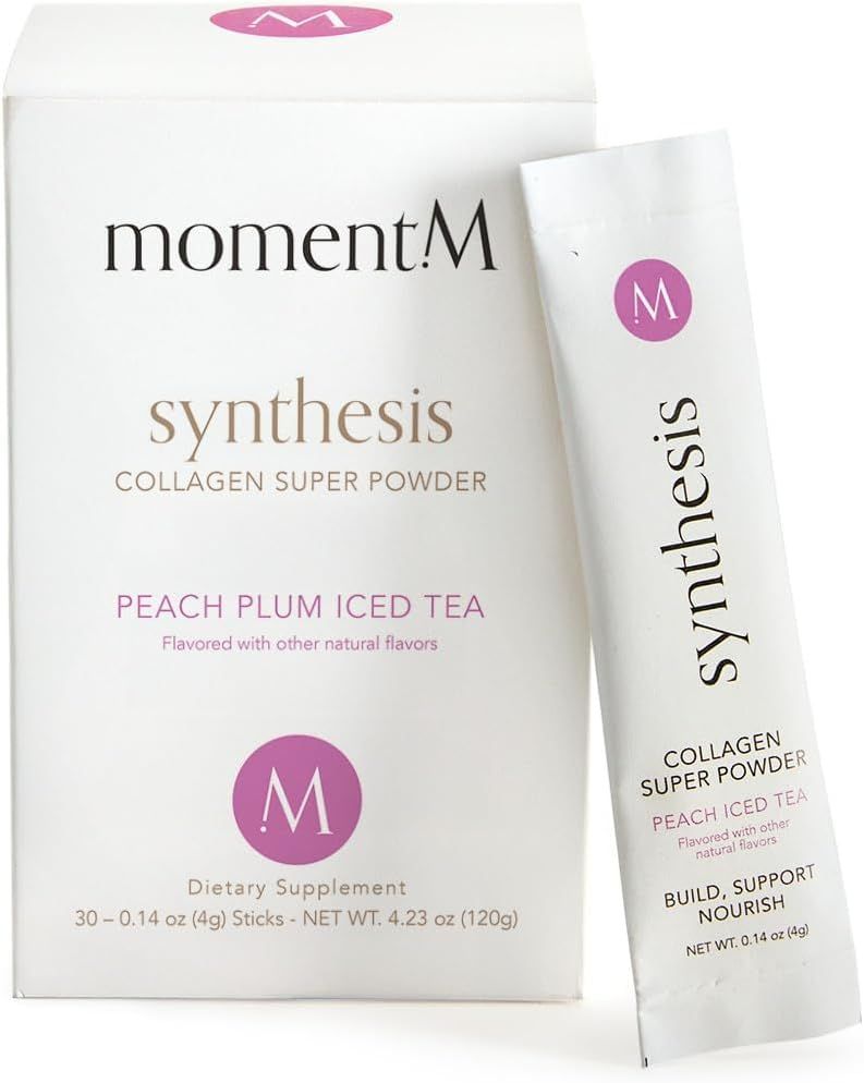 momentM Synthesis Vegan Collagen Powder - Vegetarian Collagen Peptides for Skin Hydration, Anti Aging, Muscles, Gut, Hair, Nails - VEGCOL, Hyaluronic Acid, Biotin, Vitamin C - 30 Stick Packs