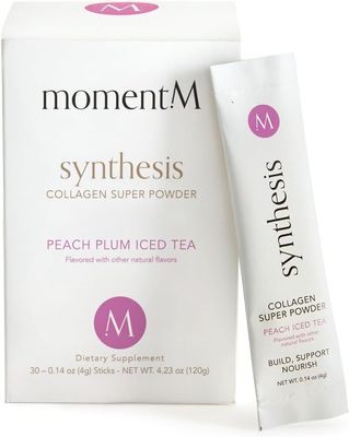 momentM Synthesis Vegan Collagen Powder - Vegetarian Collagen Peptides for Skin Hydration, Anti Aging, Muscles, Gut, Hair, Nails - VEGCOL, Hyaluronic Acid, Biotin, Vitamin C - 30 Stick Packs