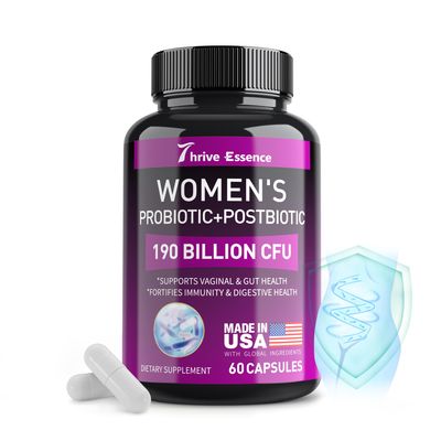 Probiotics for Women 190 Billion CFU - 10 Strains Postbiotics for Wowen- Immune, Digestive, Gut, Vaginal Urinary Health, PH Balance- Supports Occasional Constipation, Gas Bloating, 60 Capsule