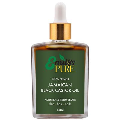 Emily&#39;s Pure Jamaican Black Castor Oil 1.6oz Hair Growth Oil Skin Moisturizer