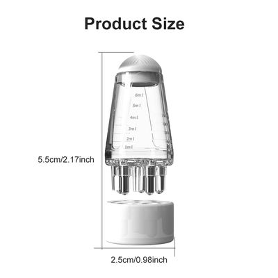 homfanseec Scalp Applicator Comb, Hair Scalp Oil Applicator, Ball Root Comb Applicator Bottle Scalp Massager Hair Growth, Hair Serum Applicator Suitable for Various Liquids for Home and Travel(White)