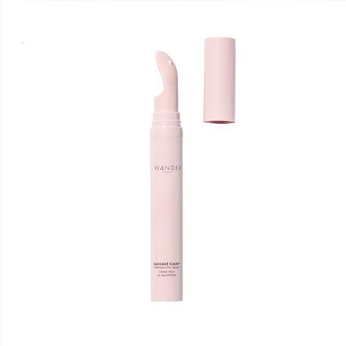 Wander Beauty Baggage Claim Everyday Eye Cream - Eye Serum for Dark Circles, Under-Eye Bags Fine Lines - Hydrating Eye Cream with Hyaluronic Acid Vitamin C Brightens, Tightens Lifts - 0.5 oz