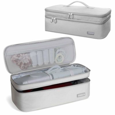 EPEDAL24 Travel Carrying Case for Shark Flex Style, Double Layer Storage Case for Shark SpeedStyle Hair Dryer Attachments, Revlon One-Step Hair DryerHot ToolsVolumizerStyler (Bag Only) Grey