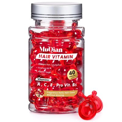 MUQIAN Hair Treatment Serum Capsules - Hair Treatment Serum - Vitamins A C E Pro B5 - No Rinse Conditioner for Women Men