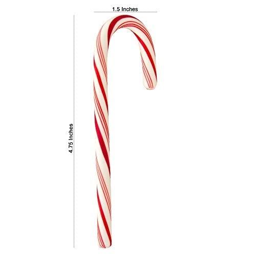 Candy Cane Peppermint Flavored 144 Pieces Individually Wrapped Free Creative Idea Booklet Included. (144Pcs Red White)