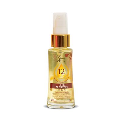 L&#39;MAR Nutritive Argan Oil Hair Treatment with 12 Natural Oils Elixir for Softer and Healthier Hair, contains Shea Butter Oil and Coconut Oil