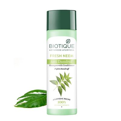 Biotique Margosa Anti-Dandruff Shampoo Conditioner 190Ml 6.42 Fl.Oz I Leaves Hair Fresh, Lustrous And Full Of Natural Body