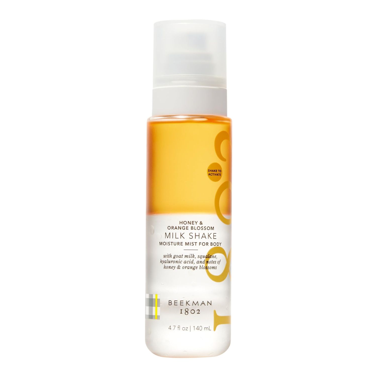 Beekman 1802 Honey Orange Blossom Milk Shake - Body Mist - 4.7 fl. oz - With Hyaluronic Acid Jojoba Oil - Instantly Moisturizes, Hydrates Softens - Good for Sensitive Skin - Cruelty Free