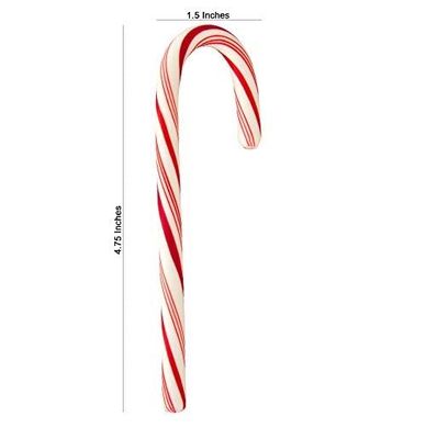 Candy Cane Peppermint Flavored 144 Pieces Individually Wrapped Free Creative Idea Booklet Included. (144Pcs Red White)