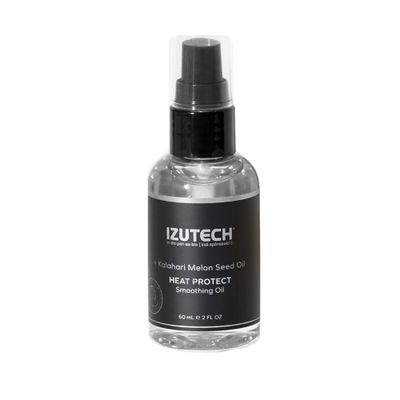 izutech Heat Protect Smoothing Oil, Kalahari Melon Seed Oil for Hair, 2 Fl Oz