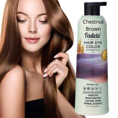 Hair Dye Shampoo 4 in 1- Natural Herbal Formula for Gray Coverage Semi-Permanent Hair Color Shampoo for Women Men Safe and Easy