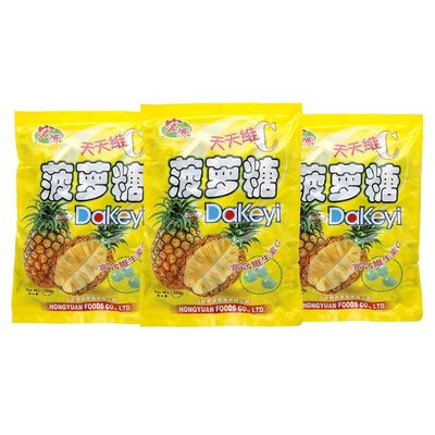 Classic Series Pineapple Candy 350g, 3 Pack